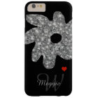 pretty brightness flower with name & initial