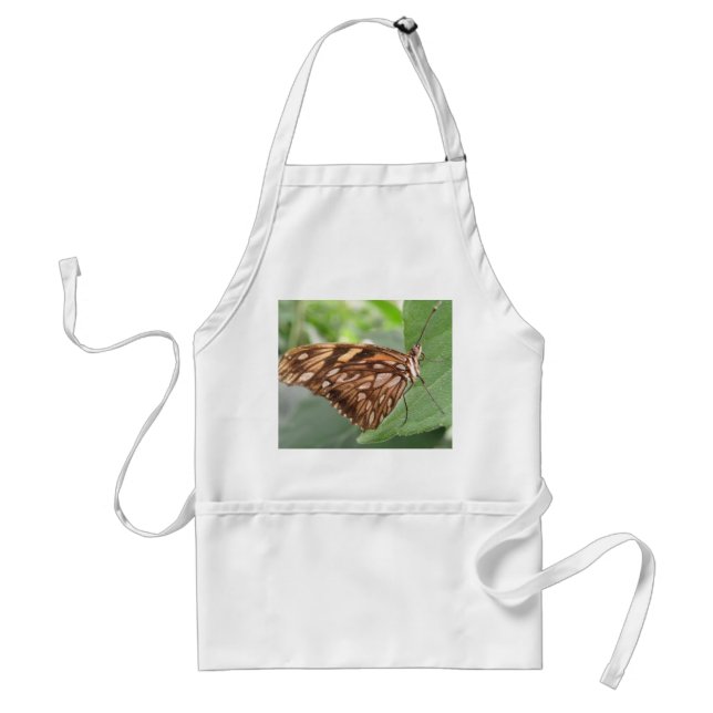 Pretty Brown Butterfly Apron (Front)