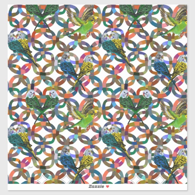 Pretty Budgies. (Sheet)