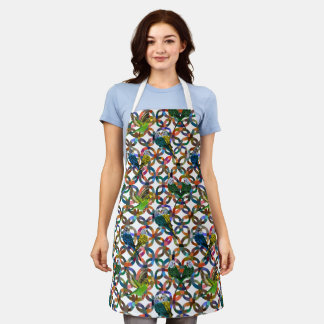 Pretty Budgies. Apron