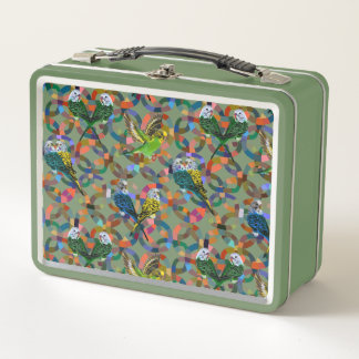 Pretty Budgies Metal Lunch Box
