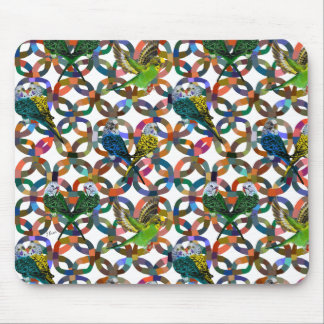Pretty Budgies. Mouse Mat