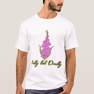 Pretty But Deadly Foxglove Poisonous Flower Art T-Shirt