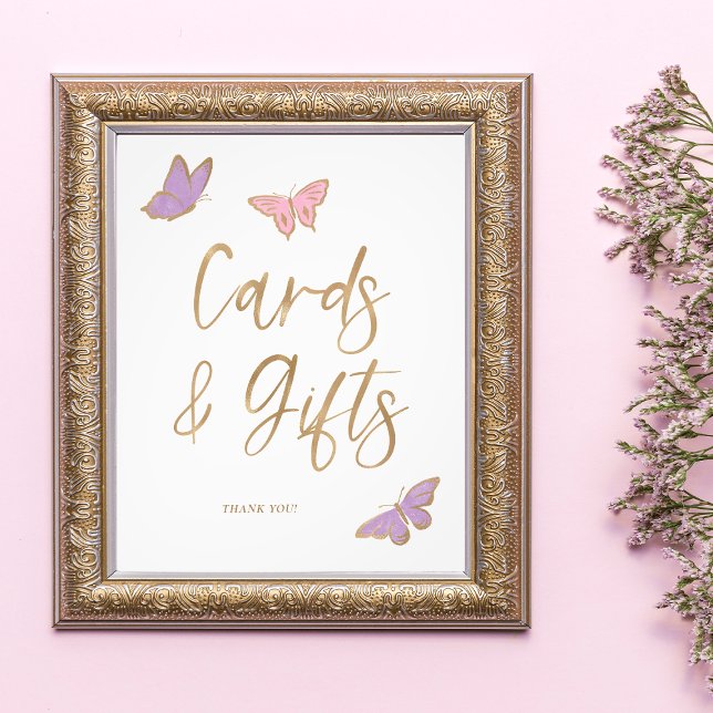 Pretty Butterflies Cards and Gifts Baby Shower Photo Print (Creator Uploaded)