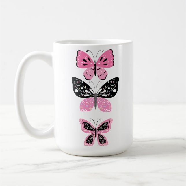 Pretty Butterflies  Coffee Mug (Left)