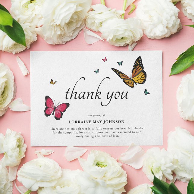 Pretty Butterflies | Funeral Thank You (Creator Uploaded)