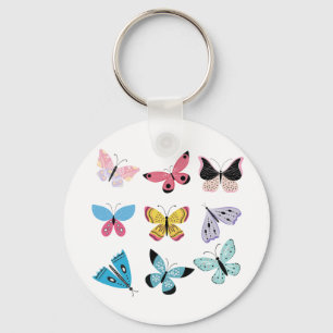 Pretty Butterflies Key Ring
