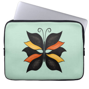 Pretty Butterfly Abstract Art Laptop Sleeve