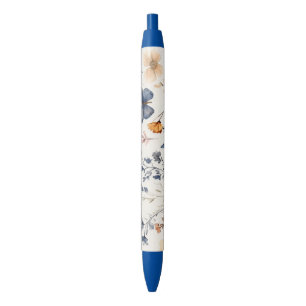 Pretty Butterfly Field Black Ink Pen