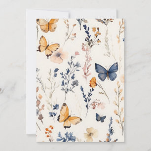 Pretty Butterfly Field Invitation