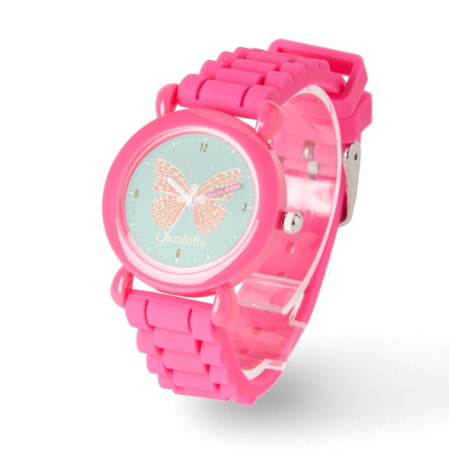 Pretty Butterfly Girl's Watch (Angle)