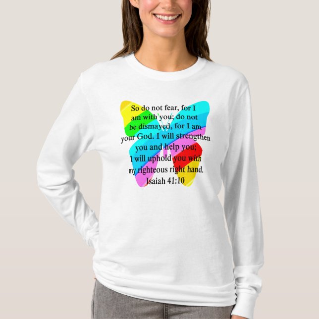 PRETTY BUTTERFLY ISAIAH 41:10 DESIGN T-Shirt (Front)