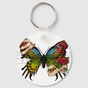 Pretty Butterfly Key Ring