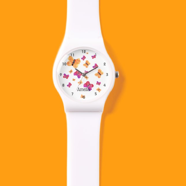 Pretty Butterfly Personalised Watch (Creator Uploaded)