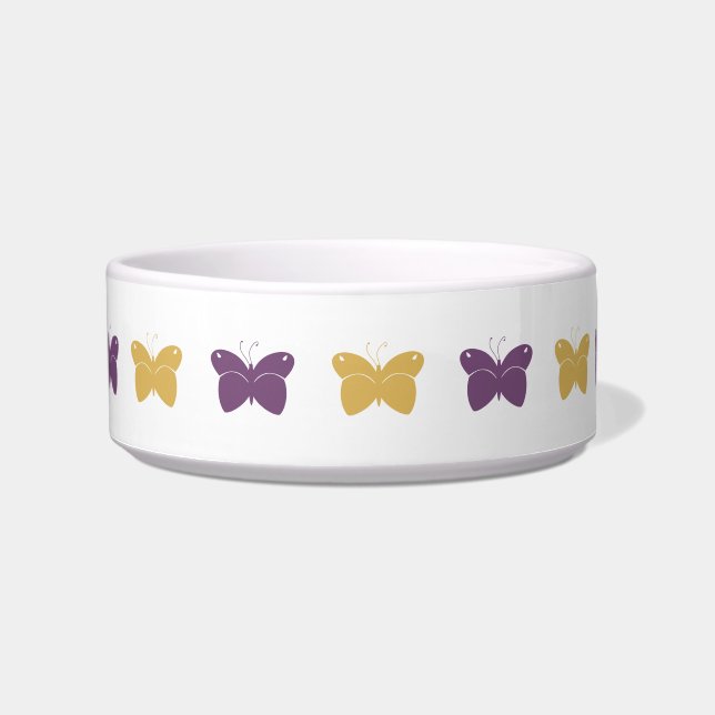 Pretty Butterfly Pet Bowl (Front)