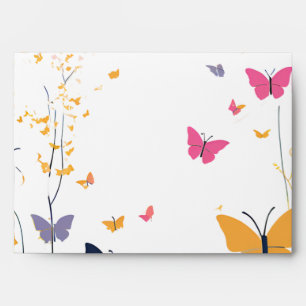 Pretty Butterfly Print  Envelope