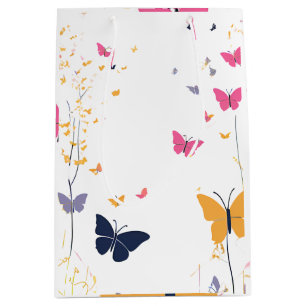 Pretty Butterfly Print Gift Bag