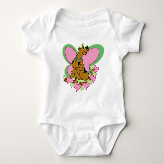 Pretty Butterfly Scooby-Doo Baby Bodysuit (Front)