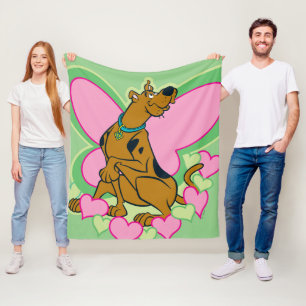 Pretty Butterfly Scooby-Doo Fleece Blanket