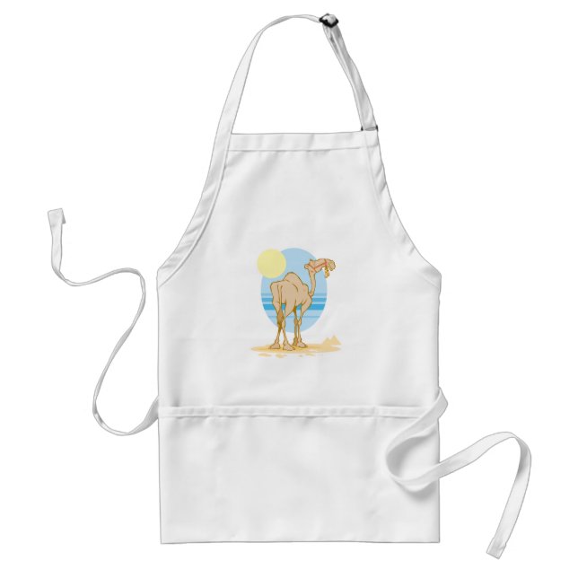 pretty camel and pyramids scene standard apron (Front)