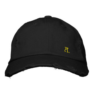 Pretty Cap in Consumed Sarja Embroidered Letter