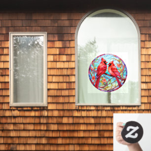 Pretty Cardinals  Window Cling