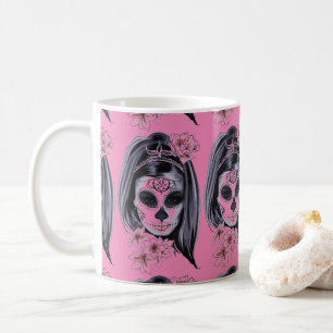 Pretty Carnival mask woman skull Thunder_Cove Coffee Mug