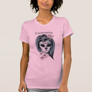 Pretty Carnival mask woman skull Thunder_Cove T-Shirt