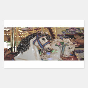 Pretty carousel horses sticker