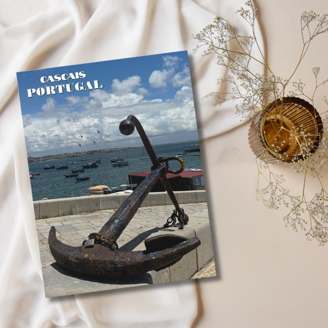 Pretty Cascais Portugal Photography,Custom Travel Holiday Postcard (Creator Uploaded)
