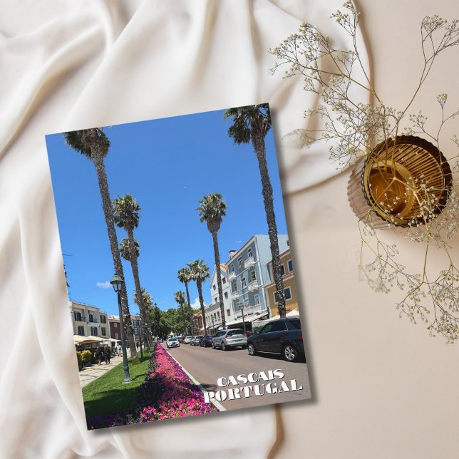 Pretty Cascais Portugal Photography,Custom Travel Holiday Postcard (Creator Uploaded)