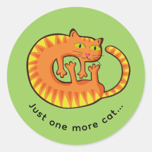Pretty Cat, kitten. Classic Round Sticker