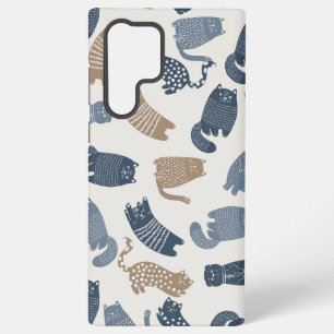 Pretty Cat Patterns Samsung Galaxy Case