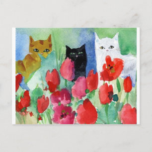 Pretty Cats Postcard