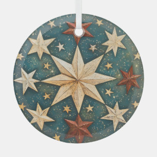 Pretty Celestial  Glass Tree Decoration