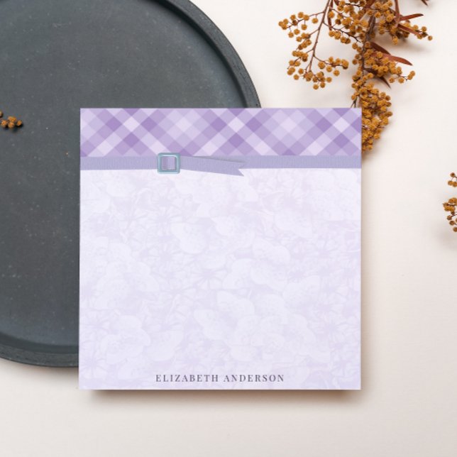 Pretty check with ribbon and Name Notepad (Creator Uploaded)