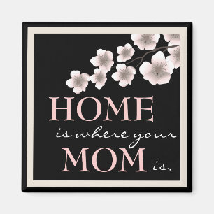 Pretty Cherry Blossom Mum & Home Magnet