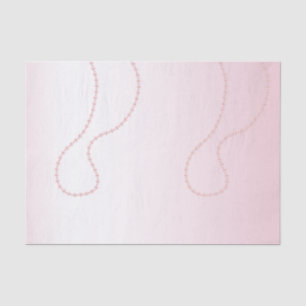 Pretty Chic Pink Pearls Bridal Shower Tissue Paper