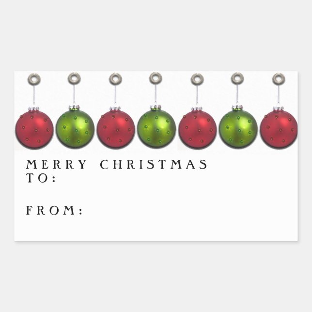 Pretty Christmas Gift Tags (Front)