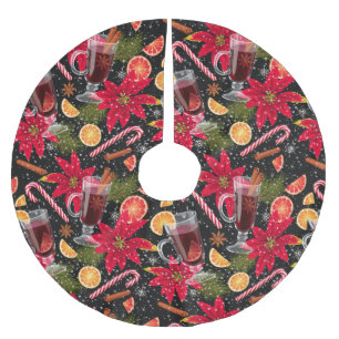 Pretty Christmas Pattern Brushed Polyester Tree S Brushed Polyester Tree Skirt
