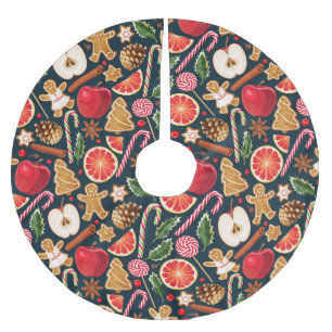 Pretty Christmas Pattern  Brushed Polyester Tree Skirt