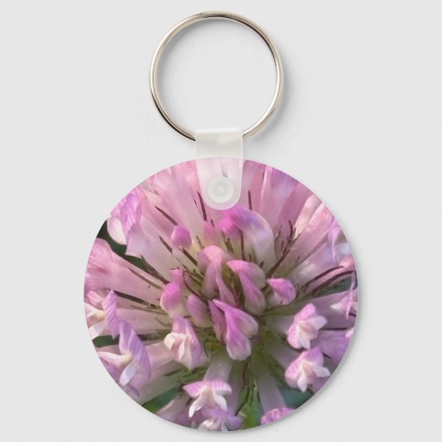 Pretty Clover Flower  Key Ring (Front)