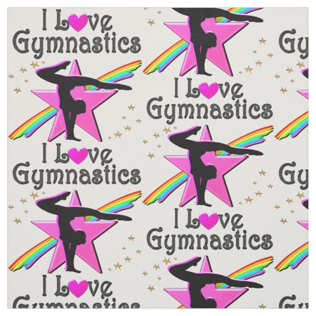 PRETTY COLORFUL GYMNASTICS FABRIC (Swatch)
