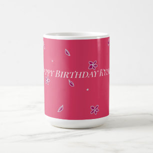 Pretty Colourful Birthday Cute Flower For Her Mug