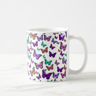 Pretty Colourful Butterflies Pattern Coffee Mug
