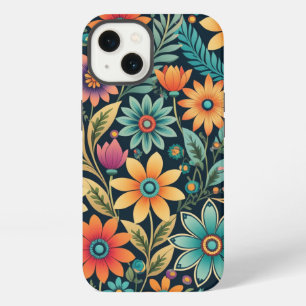 Pretty Colourful Flower Pattern Spring Floral Art iPhone 13 Case