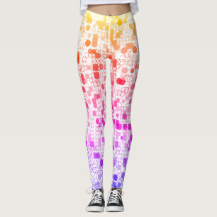 Pretty Colourful Geometric Circles Leggings