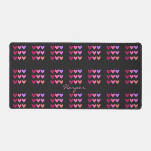 Pretty Colourful Hearts Women’s Desk Mat
