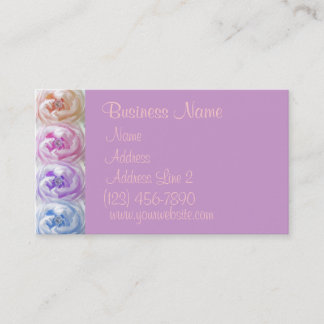 Pretty Colourful Roses Business Cards