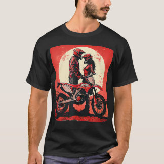 Pretty cool dirt bike couple for Valentines Day  T-Shirt